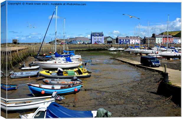 The beautiful Harbour of Aberaeron Canvas Print by Frank Irwin
