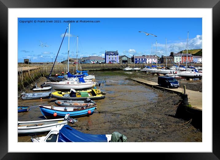The beautiful Harbour of Aberaeron Framed Mounted Print by Frank Irwin