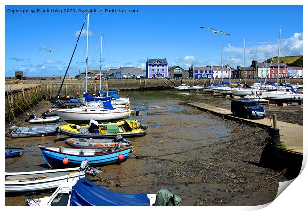 The beautiful Harbour of Aberaeron Print by Frank Irwin