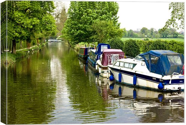 Down the Canal Canvas Print by Trevor Kersley RIP