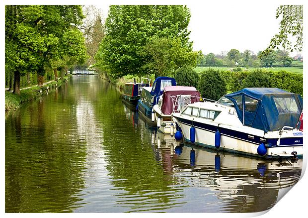 Down the Canal Print by Trevor Kersley RIP