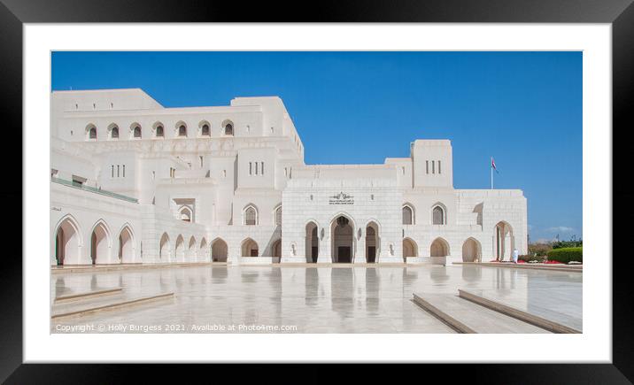 Sheikh Zayed Grand Mosque Abu Dhabi  Framed Mounted Print by Holly Burgess