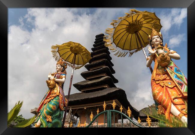 Bali Temple Framed Print by peter schickert