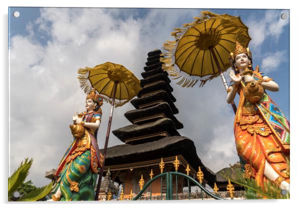 Bali Temple Acrylic by peter schickert