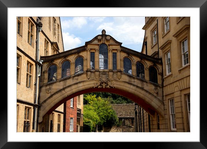 Bridge of Sighs in Oxford Framed Mounted Print by Svetlana Sewell