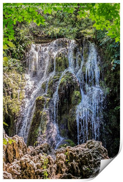 The First Cascade of Krushuna Falls. Print by Steve Whitham