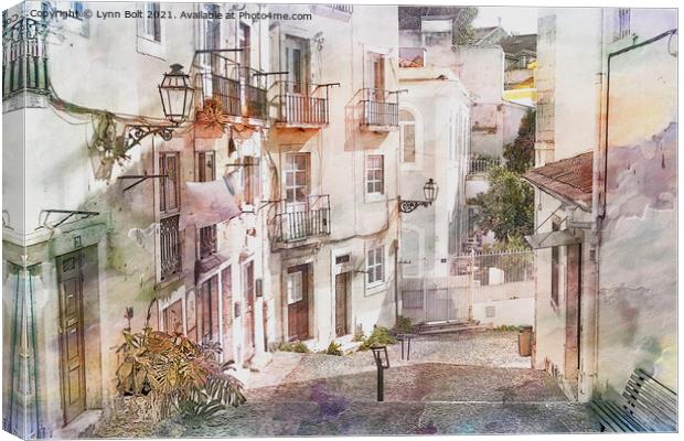 Back Street of Lisbon Canvas Print by Lynn Bolt
