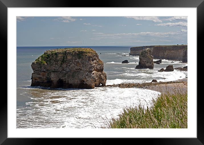 Marsden Rock, South Shields Framed Mounted Print by Richie Miles