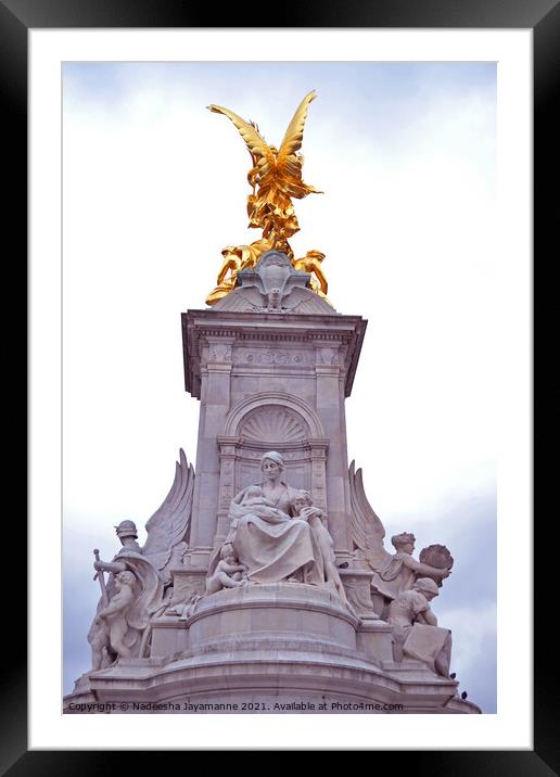 The Queen Victoria Memorial!  Framed Mounted Print by Nadeesha Jayamanne