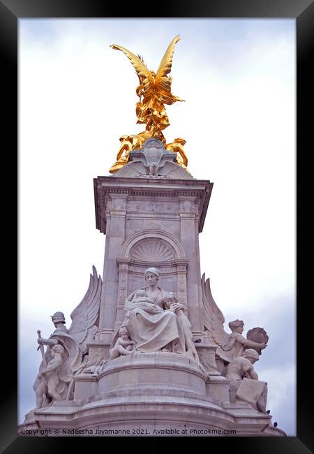 The Queen Victoria Memorial!  Framed Print by Nadeesha Jayamanne