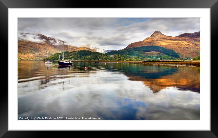 Ballachulish, Loch Leven and Sgorr na Ciche Framed Mounted Print by Chris Drabble