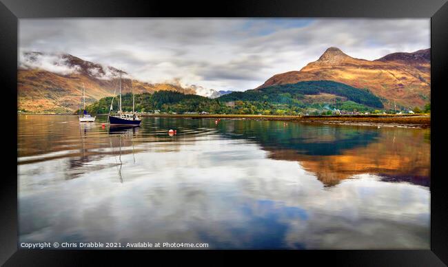 Ballachulish, Loch Leven and Sgorr na Ciche Framed Print by Chris Drabble