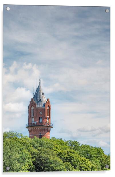 Ronneby Water Tower Acrylic by Antony McAulay