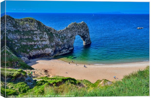 Dorset's Durdle Door Canvas Print by Tracey Turner