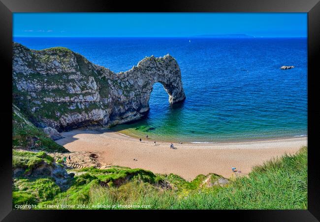 Dorset's Durdle Door Framed Print by Tracey Turner