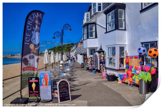 Lyme Regis Print by Tracey Turner