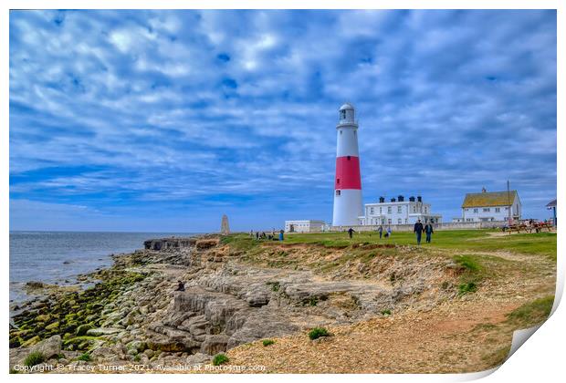 Portland Bill Lighthouse Print by Tracey Turner