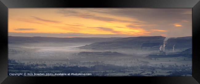 Hope Valley Peak District Framed Print by Rick Bowden