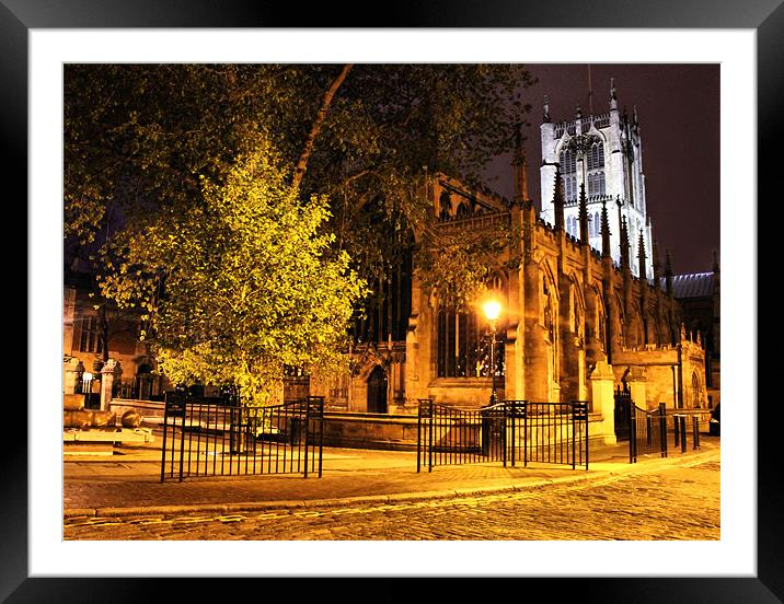 holy trinity at night Framed Mounted Print by Martin Parkinson