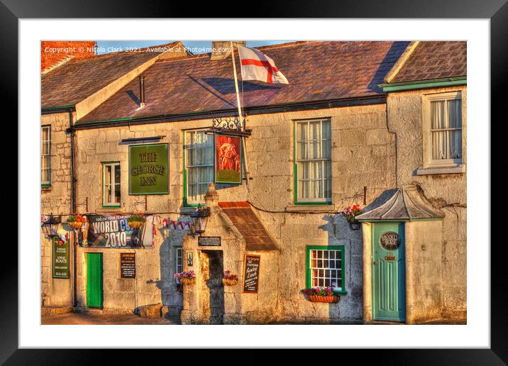 Historic Charm at The George Inn Framed Mounted Print by Nicola Clark
