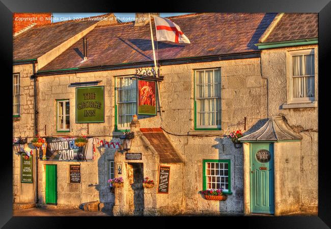 Historic Charm at The George Inn Framed Print by Nicola Clark
