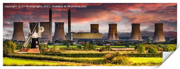 A Contrasting View of Power Print by K7 Photography