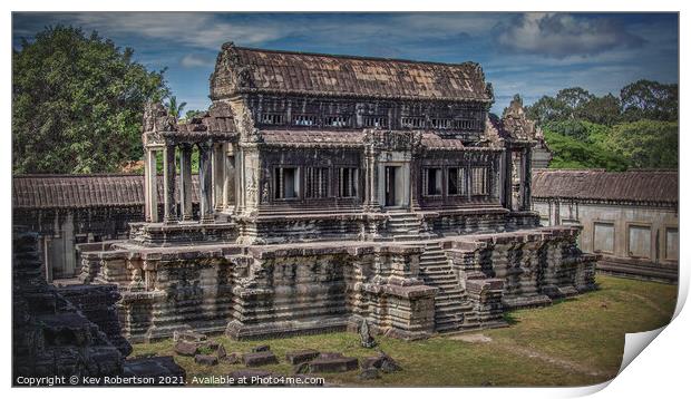 Angkor Wat Print by Kev Robertson