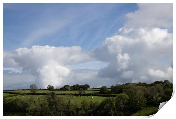 Sky cloud Print by Helen Davies