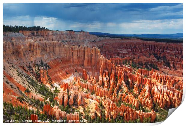 Bryce Canyon from Inspiration Point, Utah, USA Print by Geraint Tellem ARPS