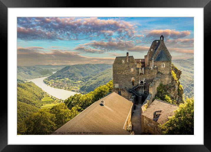 Aggstein castle. Framed Mounted Print by Sergey Fedoskin