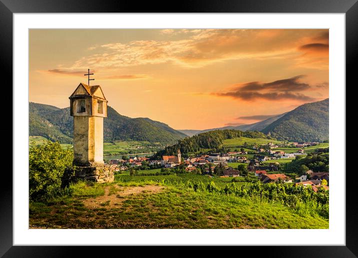 Wachau valley on the bank of Danube river. Framed Mounted Print by Sergey Fedoskin