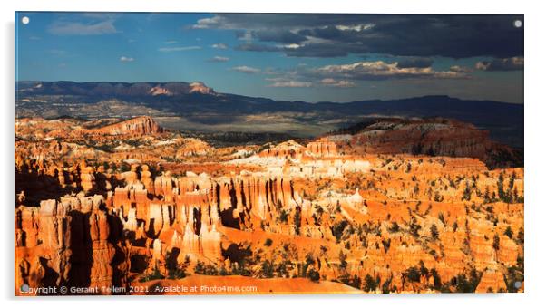 Looking east across Bryce Canyon from Sunset Point, Utah, USA Acrylic by Geraint Tellem ARPS