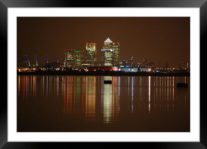 London City Docklands Framed Mounted Print by Chris Waite