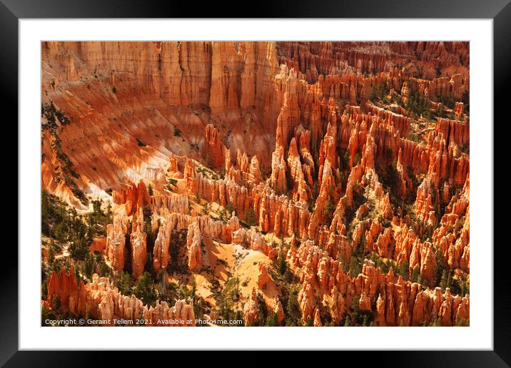 Bryce Canyon from Inspiration Point, Utah, USA Framed Mounted Print by Geraint Tellem ARPS