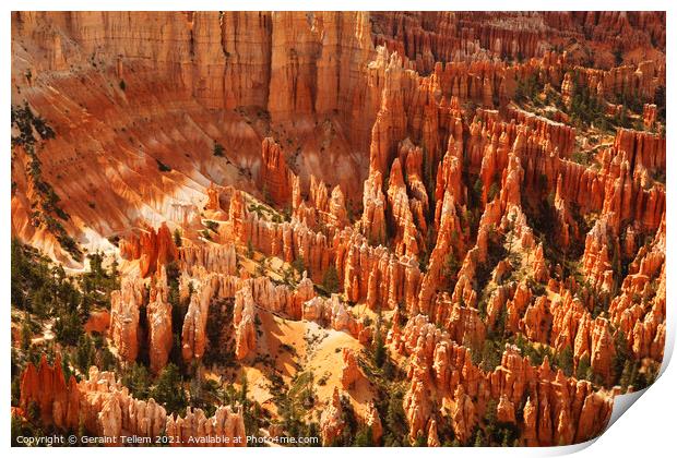 Bryce Canyon from Inspiration Point, Utah, USA Print by Geraint Tellem ARPS
