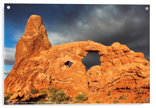 Turret Arch, Arches National Park, Utah, USA Acrylic by Geraint Tellem ARPS