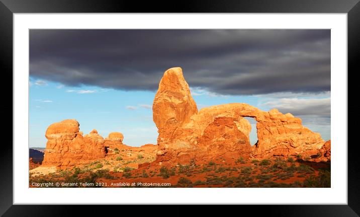 Turret Arch, Arches National Park, Utah, USA Framed Mounted Print by Geraint Tellem ARPS