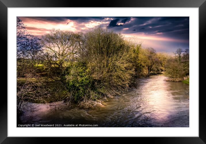 High Waters the River Ithon Framed Mounted Print by Joel Woodward