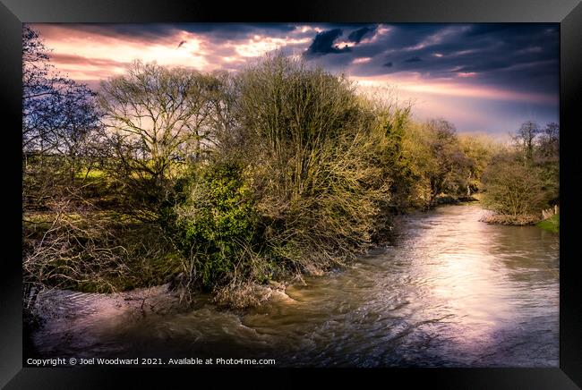High Waters the River Ithon Framed Print by Joel Woodward