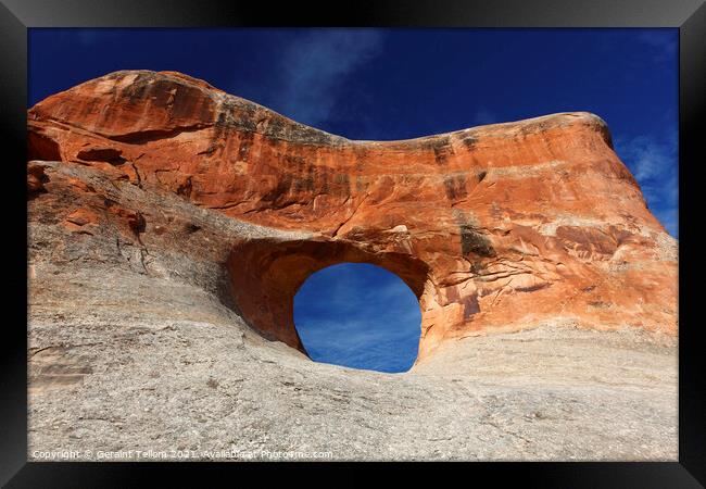 Tunnel Arch, Arches National Park, Utah, USA Framed Print by Geraint Tellem ARPS