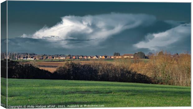 Across the A303 to South Petherton Canvas Print by Philip Hodges aFIAP ,
