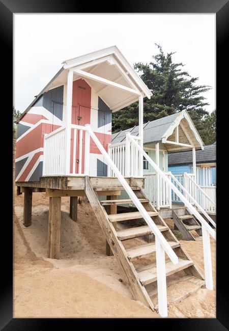 Wells-next-the-Sea Beach Huts Framed Print by Graham Custance
