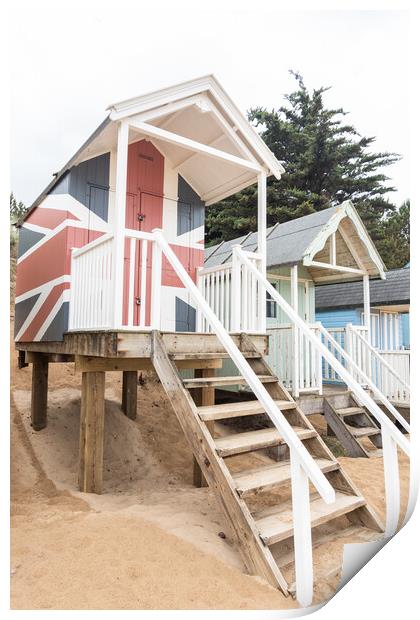 Wells-next-the-Sea Beach Huts Print by Graham Custance