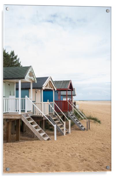 Wells-next-the-Sea Beach Huts  Acrylic by Graham Custance