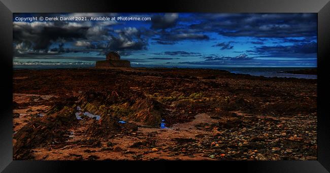 Church In The Sea (Digital Art), Anglesey  Framed Print by Derek Daniel