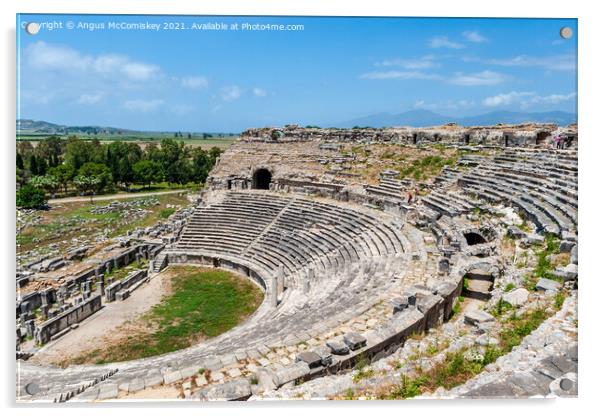 Roman Theatre at Miletus, Turkey Acrylic by Angus McComiskey