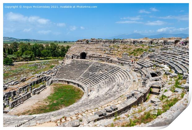 Roman Theatre at Miletus, Turkey Print by Angus McComiskey