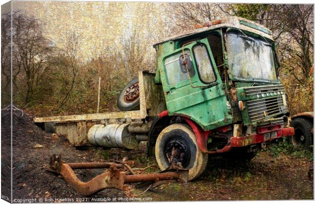 The Battered Leyland  Canvas Print by Rob Hawkins