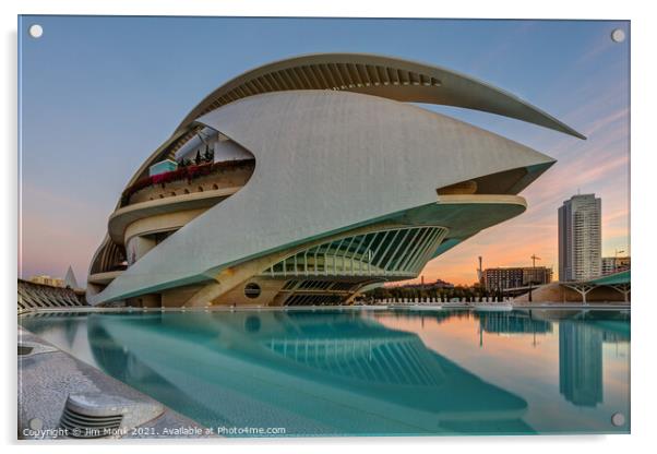City of Arts and Sciences in Valencia Acrylic by Jim Monk