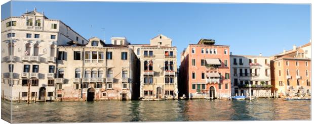 Venice Grand canal Canvas Print by Jeanette Teare